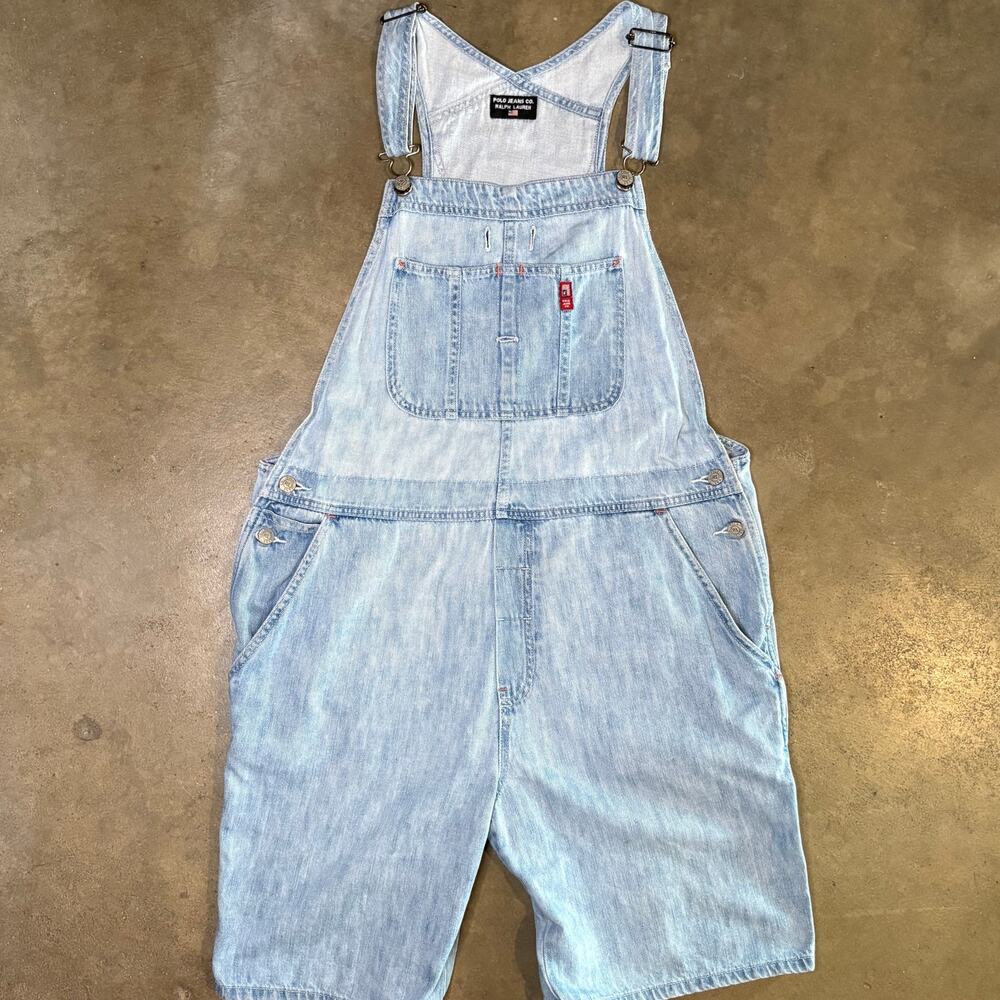 Y2k Polo Jeans Company Overalls Denim Jumper Mens L